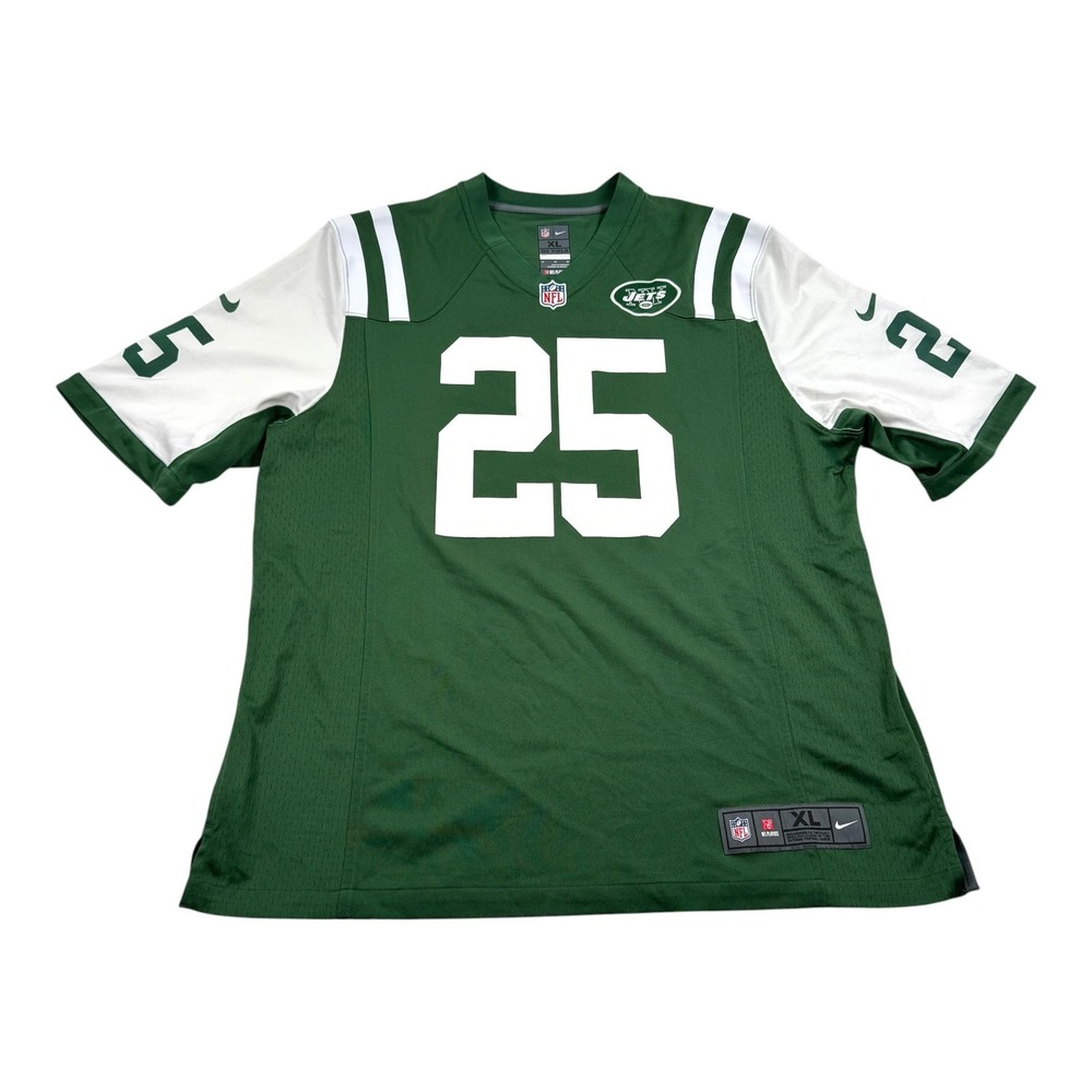 New York Jets Football Jersey Mens XL Green NFL Nike Pryor 25 On Field Mesh